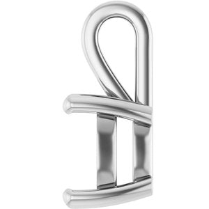 Platinum 9 mm Cushion Charm/Pendant Mounting – image 6