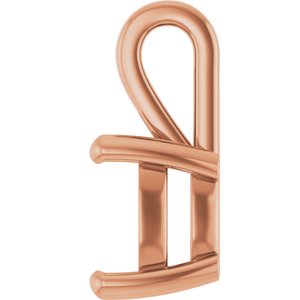 10K Rose Gold 9 mm Cushion Charm/Pendant Mounting – image 6