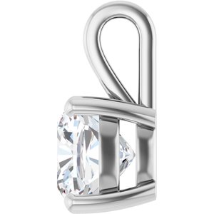 Continuum Sterling Silver 9 mm Cushion Charm/Pendant Mounting – image 5