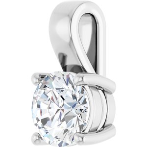 Continuum Sterling Silver 7 mm Round Charm/Pendant Mounting – image 3