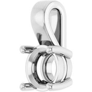 Continuum Sterling Silver 7 mm Round Charm/Pendant Mounting – image 4