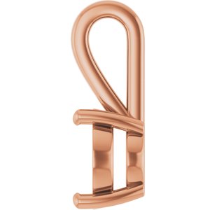 10K Rose Gold 11x9 mm Oval Charm/Pendant Mounting – image 6