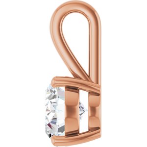 10K Rose Gold 11x9 mm Oval Charm/Pendant Mounting – image 5