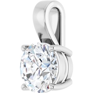 14K X1 White Gold 10 mm Round Charm/Pendant Mounting – image 3
