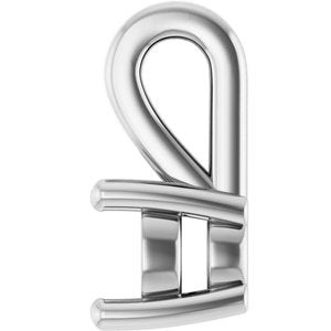 Continuum Sterling Silver 4.1 mm Round Charm/Pendant Mounting – image 6