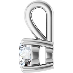 Sterling Silver 4.8 mm Round Charm/Pendant Mounting – image 5