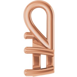 18K Rose Gold 6x4 mm Pear Charm/Pendant Mounting – image 6