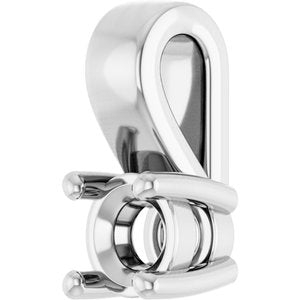Sterling Silver 3.4 mm Round Charm/Pendant Mounting – image 4