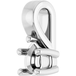 Platinum 4x3 mm Pear Charm/Pendant Mounting – image 4