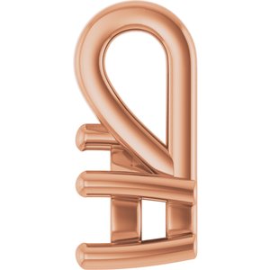 10K Rose Gold 4x3 mm Pear Charm/Pendant Mounting – image 6