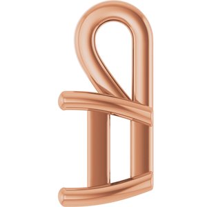 14K Rose Gold 5 mm Square Charm/Pendant Mounting – image 6