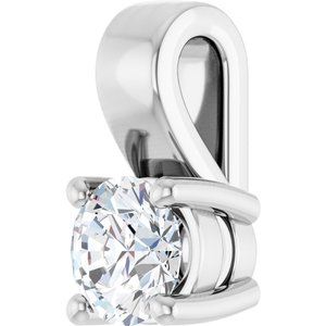 Continuum Sterling Silver 4.1 mm Round Charm/Pendant Mounting – image 3