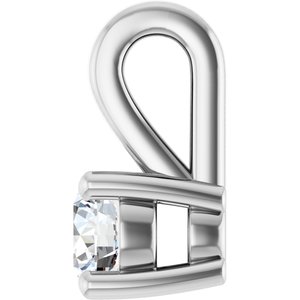 Platinum 3.4 mm Round Charm/Pendant Mounting – image 5