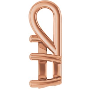 14K Rose Gold 8x5 mm Pear Charm/Pendant Mounting – image 6