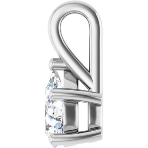 Continuum Sterling Silver 8x5 mm Pear Charm/Pendant Mounting – image 5