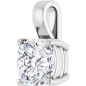 Sterling Silver 11 mm Cushion Charm/Pendant Mounting – image 3
