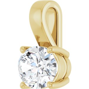 14K Yellow Gold 10x8 mm Oval Charm/Pendant Mounting – image 3