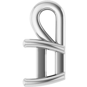 Continuum Sterling Silver 4 mm Square Charm/Pendant Mounting – image 6