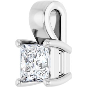 Continuum Sterling Silver 4 mm Square Charm/Pendant Mounting – image 3