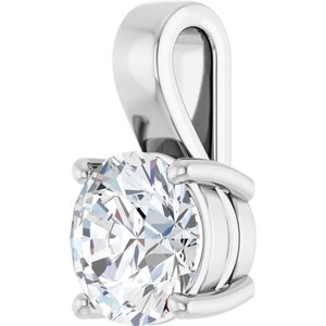 Platinum 8.8 mm Round Charm/Pendant Mounting – image 3