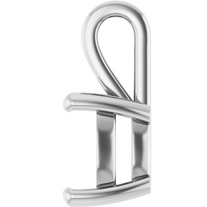 14K White Gold 10 mm Cushion Charm/Pendant Mounting – image 6