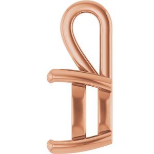 14K Rose Gold 10 mm Cushion Charm/Pendant Mounting – image 6