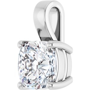 Sterling Silver 10 mm Cushion Charm/Pendant Mounting – image 3