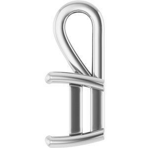Continuum Sterling Silver 10x8 mm Emerald Charm/Pendant Mounting – image 6