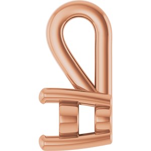 10K Rose Gold 5x3 mm Oval Charm/Pendant Mounting – image 6
