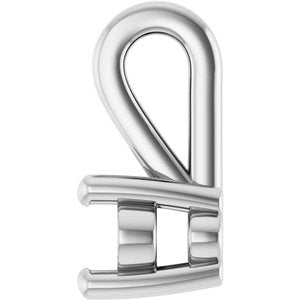 Platinum 5x3 mm Oval Charm/Pendant Mounting – image 6