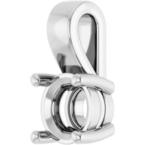 Platinum 6 mm Round Charm/Pendant Mounting – image 4