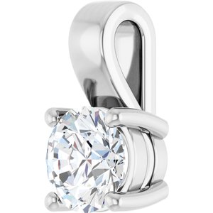 Platinum 6 mm Round Charm/Pendant Mounting – image 3