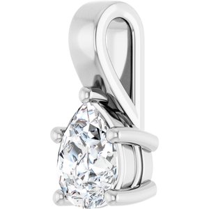Continuum Sterling Silver 8x6 mm Pear Charm/Pendant Mounting – image 3