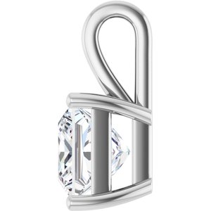 Sterling Silver 8 mm Square Charm/Pendant Mounting – image 5