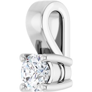 Continuum Sterling Silver 3.2 mm Round Charm/Pendant Mounting – image 3