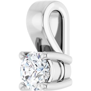 Platinum 3.5 mm Round Charm/Pendant Mounting – image 3