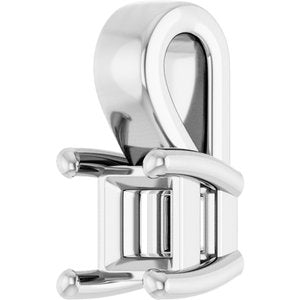 Sterling Silver 3.25 mm Square Charm/Pendant Mounting – image 4