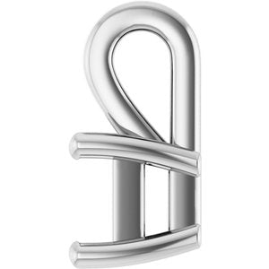 Platinum 3.25 mm Square Charm/Pendant Mounting – image 6