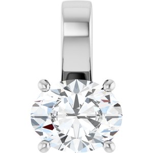 Sterling Silver 10x8 mm Oval Charm/Pendant Mounting