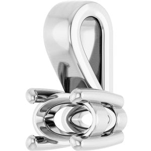 Platinum 5x3 mm Oval Charm/Pendant Mounting – image 4