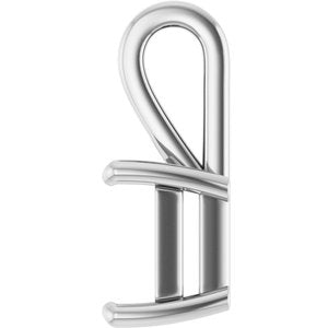 Platinum 11x9 mm Emerald Charm/Pendant Mounting – image 6