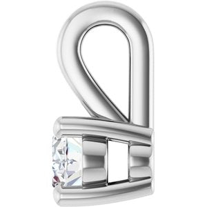Continuum Sterling Silver 4x3 mm Oval Charm/Pendant Mounting – image 5
