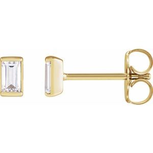 14K Yellow Gold 1/5 CTW Natural Diamond Stud Earrings