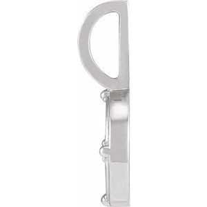 Platinum .015 CT Natural Diamond Fire Element Charm/Pendant – image 3
