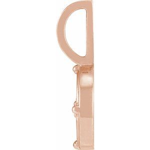 14K Rose Gold .015 CT Natural Diamond Fire Element Charm/Pendant – image 3