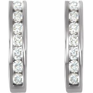 14K White Gold 3/8 CTW Natural Diamond Earrings – image 2