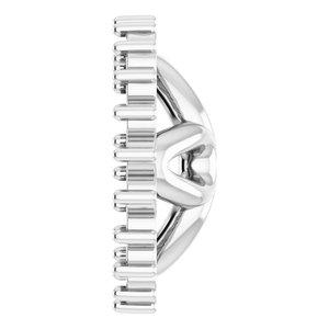 Sterling Silver 6.5 mm ID Earring Jacket Mounting – image 6