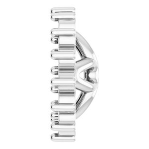 Platinum 4.5 mm ID Earring Jacket Mounting – image 6