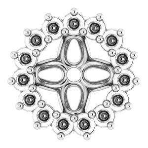 Platinum 4.5 mm ID Earring Jacket Mounting – image 2