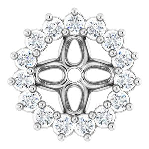 Platinum 4.5 mm ID Earring Jacket Mounting